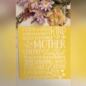 Table Art Decor Sign Mother's Day Gift